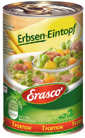 Erasco - 1 Portion - Erbsen-Eintopf 400 g Dose